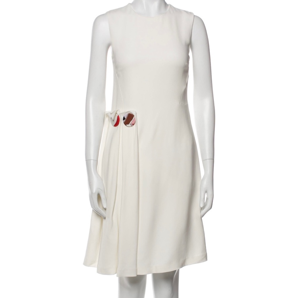 Emilio pucci crew neck knee length dress
